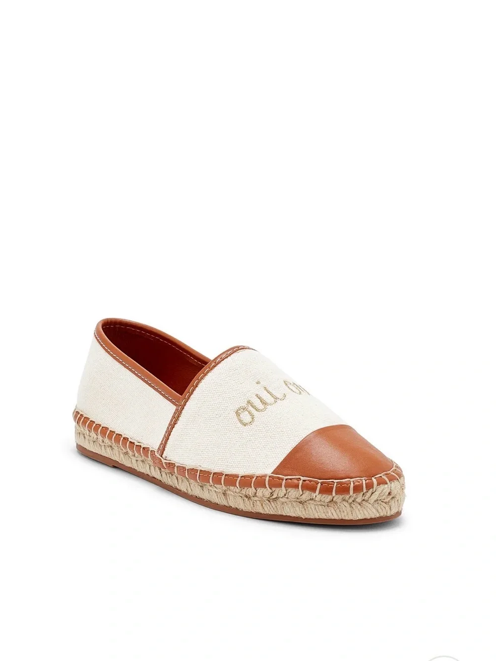 Cinq à Sept Jenna Oui Oui Embroidered Canvas Espadrille Shoes 41/11 US